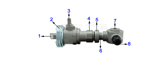 插入式超聲波流量計實物圖